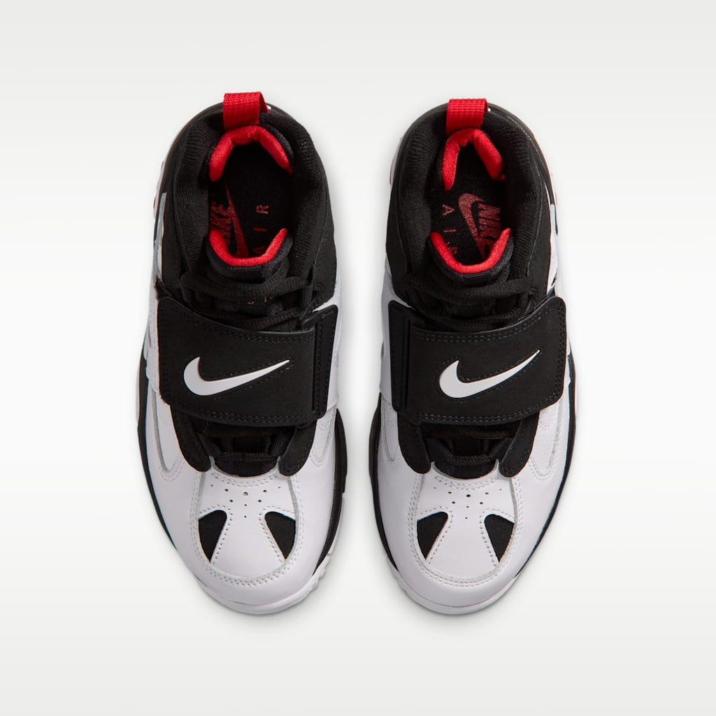 Nike Air Diamond Turf II Big Kids' Shoes - Black/Fire Red/Metallic Gold/White - Image 4