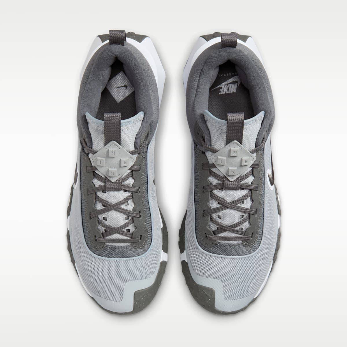 Nike Air Diamond Varsity Turf Men's Baseball Shoes - Wolf Grey/White/Iron Grey - Image 4