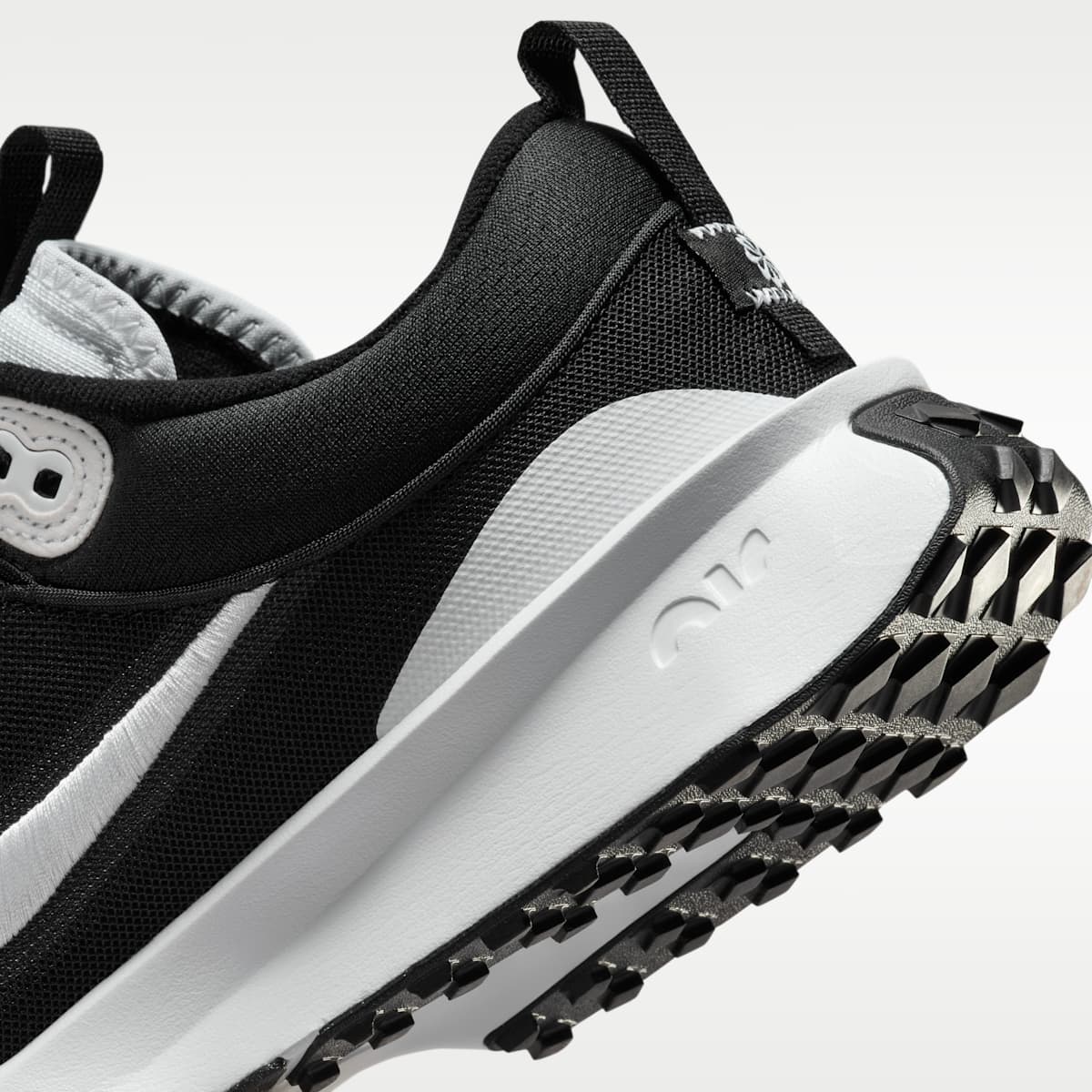 Nike Air Diamond Varsity Turf Men's Baseball Shoes - Black/White - Image 8
