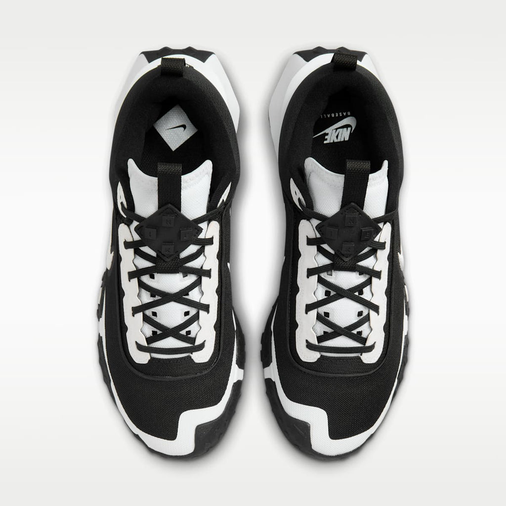 Nike Air Diamond Varsity Turf Men's Baseball Shoes - Black/White - Image 4
