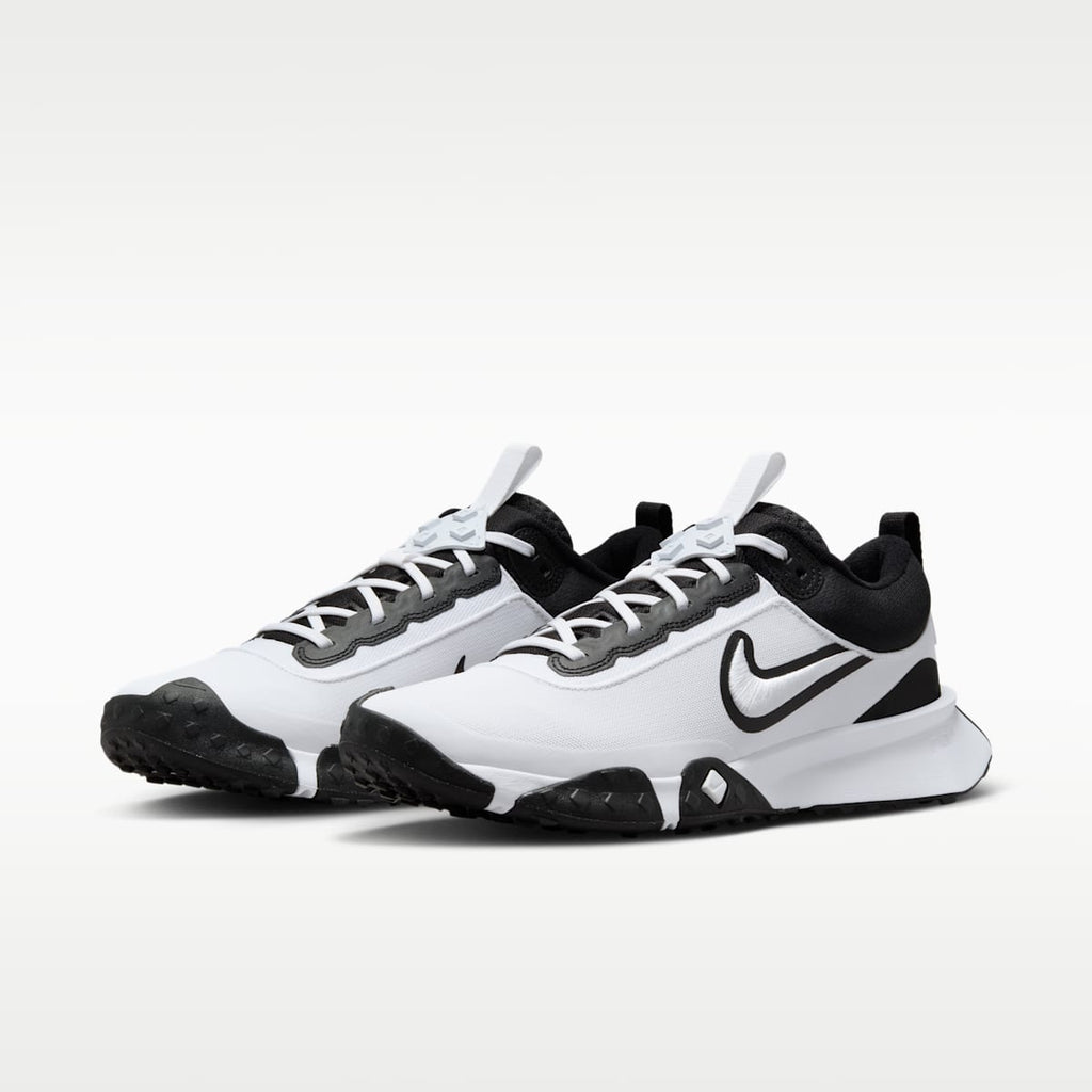 Nike Air Diamond Varsity Turf Men's Baseball Shoes - White/Black - Image 5