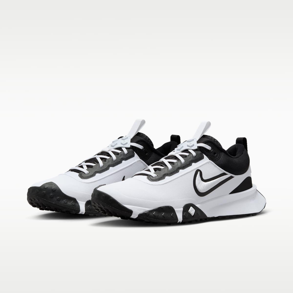 Nike Air Diamond Varsity Turf Men's Baseball Shoes - White/Black - Image 5