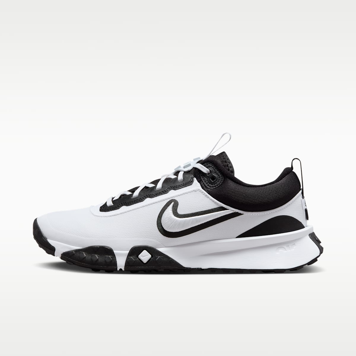 Nike Air Diamond Varsity Turf Men's Baseball Shoes - White/Black - Image 1