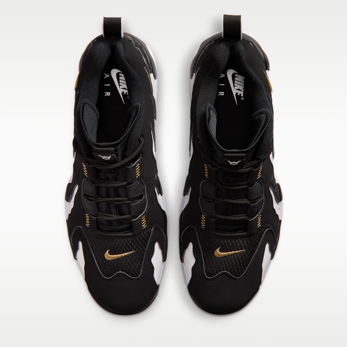 Nike Air DT Max '96 Low Men's Shoes - Black/White/Metallic Gold - Image 4