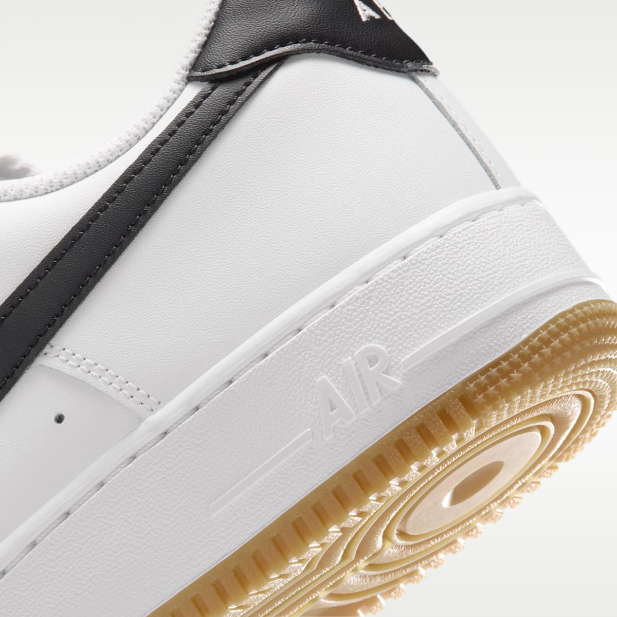 Nike Air Force 1 '07 Men's Shoes - White/Gum Light Brown/Black - Image 8