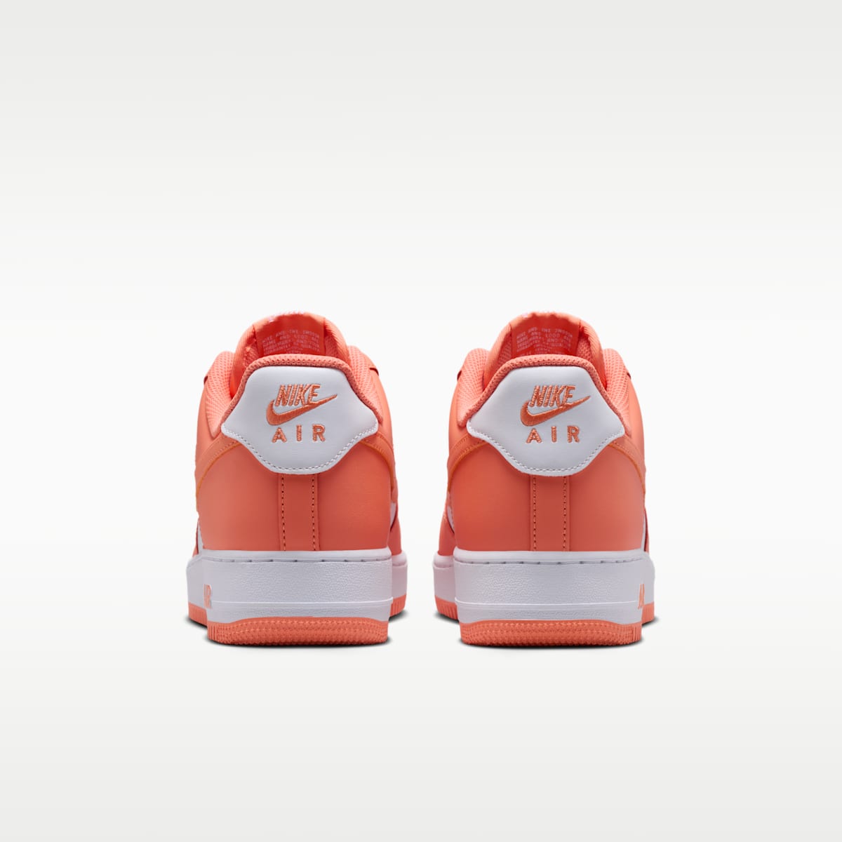 Nike Air Force 1 '07 Men's Shoes - White/White/Orange Frost - Image 6