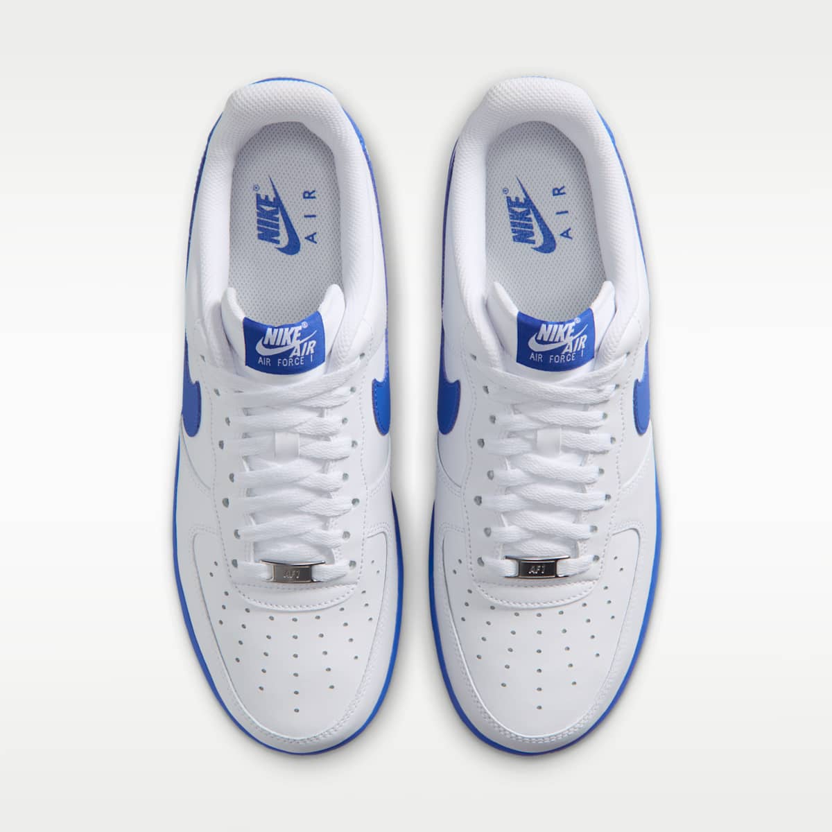 Nike Air Force 1 '07 Men's Shoes - White/Game Royal - Image 4
