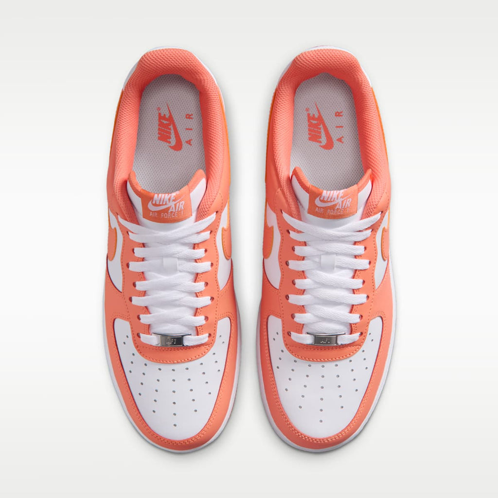 Nike Air Force 1 '07 Men's Shoes - White/White/Orange Frost - Image 4