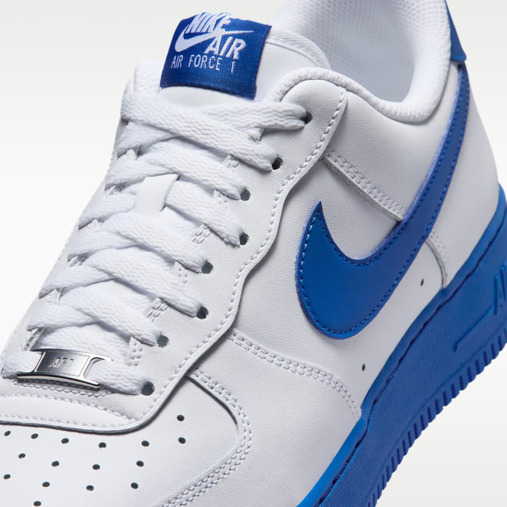 Nike Air Force 1 '07 Men's Shoes - White/Game Royal - Image 7