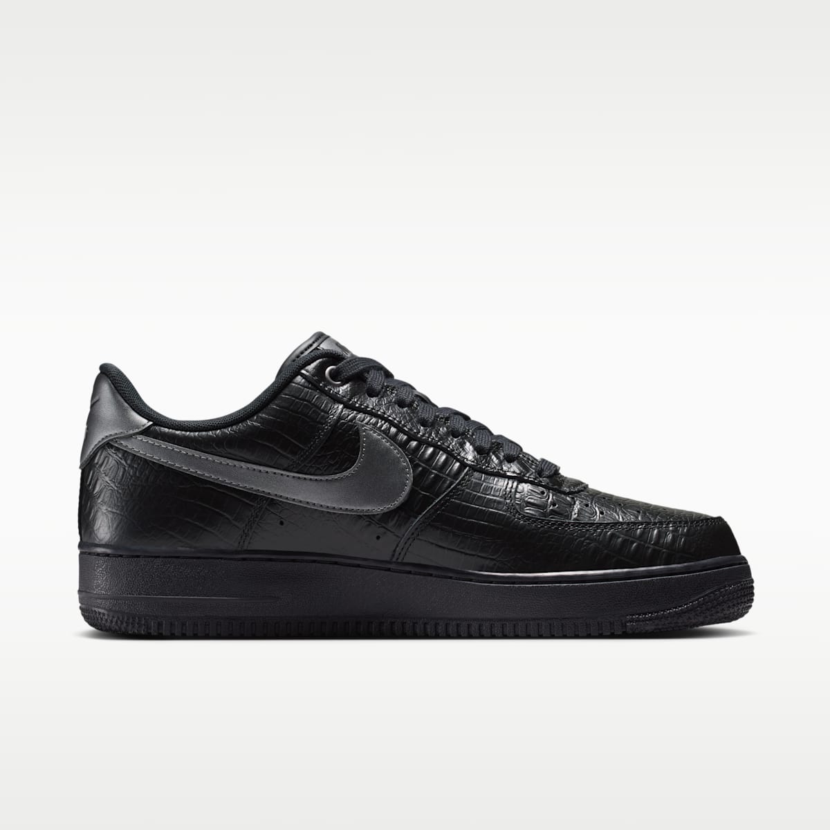 Nike Air Force 1 '07 Men's Shoes - Black/Metallic Dark Grey - Image 3