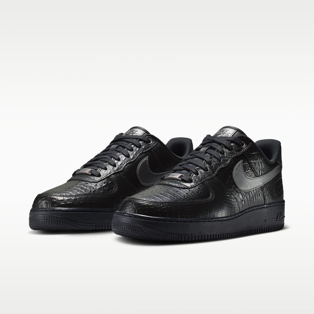 Nike Air Force 1 '07 Men's Shoes - Black/Metallic Dark Grey - Image 5