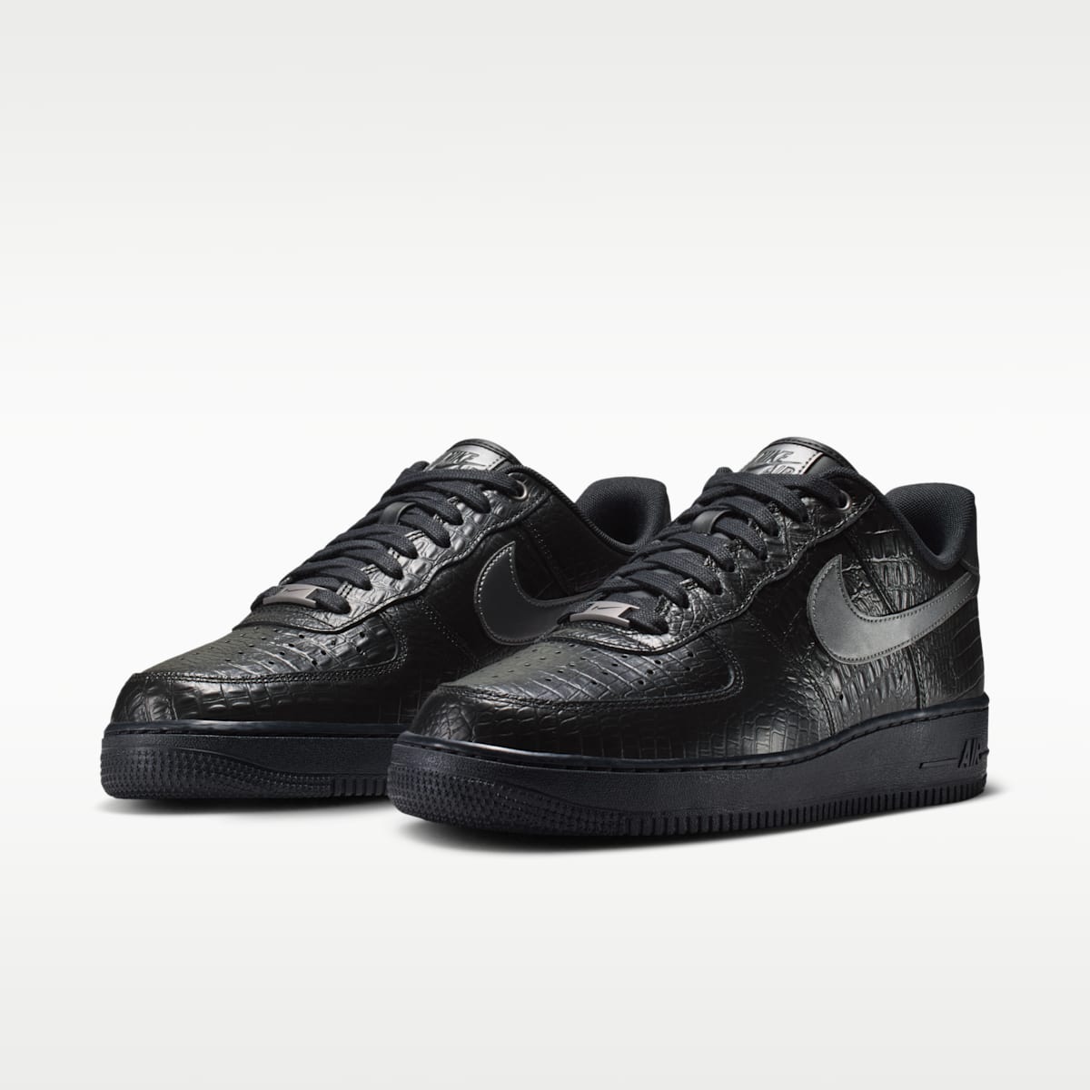 Nike Air Force 1 '07 Men's Shoes - Black/Metallic Dark Grey - Image 5