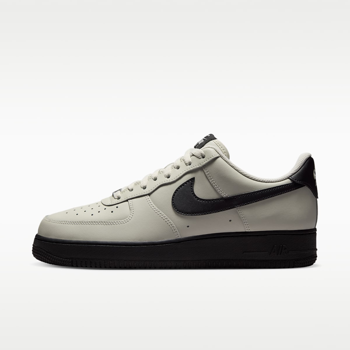 Nike Air Force 1 '07 Men's Shoes - Light Bone/Black - Image 1