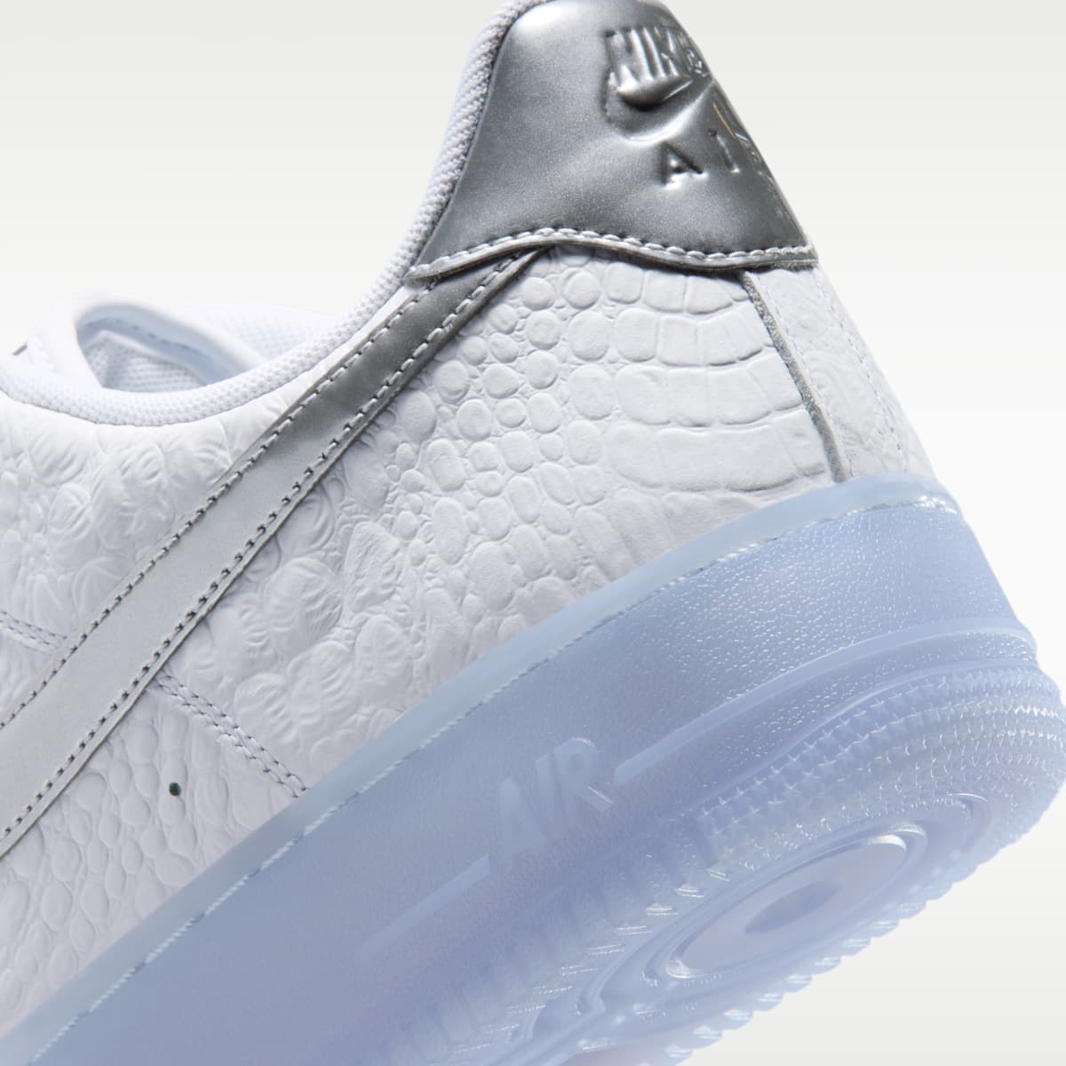 Nike Air Force 1 '07 Men's Shoes - White/Blue Tint/Pure Platinum/Chrome - Image 8
