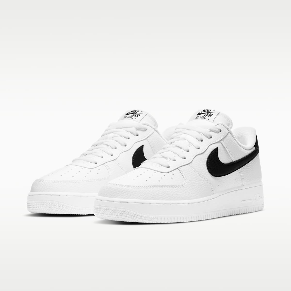 Nike Air Force 1 '07 Men's Shoes - White/Black - Image 5