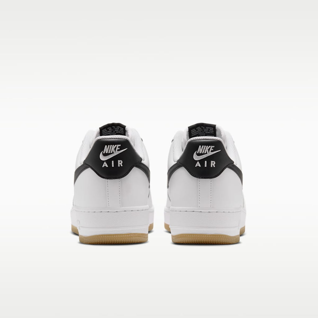 Nike Air Force 1 '07 Men's Shoes - White/Gum Light Brown/Black - Image 6