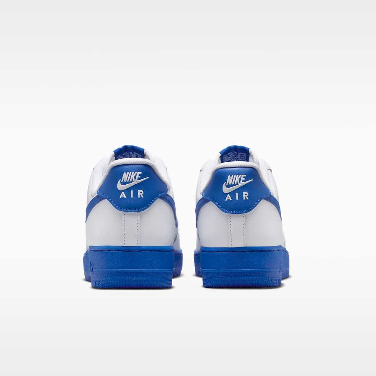 Nike Air Force 1 '07 Men's Shoes - White/Game Royal - Image 6