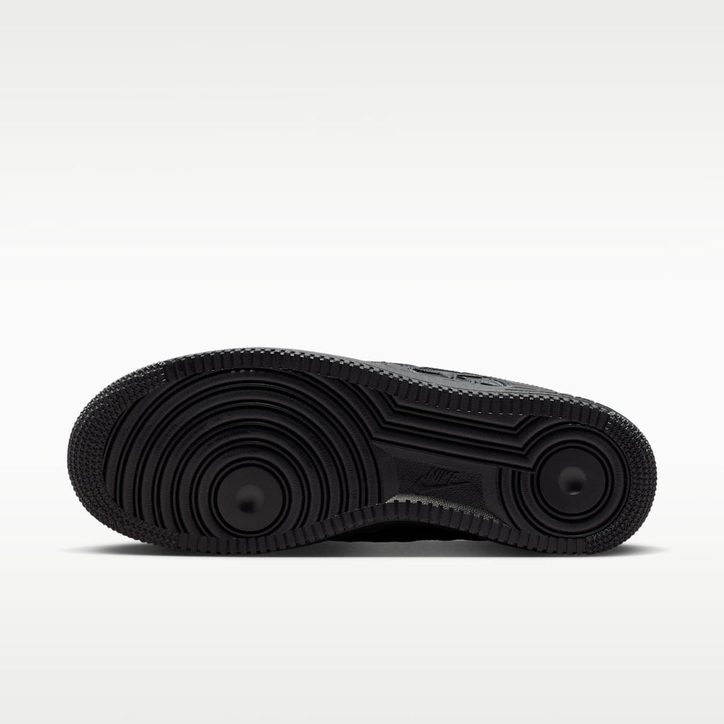 Nike Air Force 1 '07 Edge Men's Shoes - Black/Metallic Silver/Black - Image 2