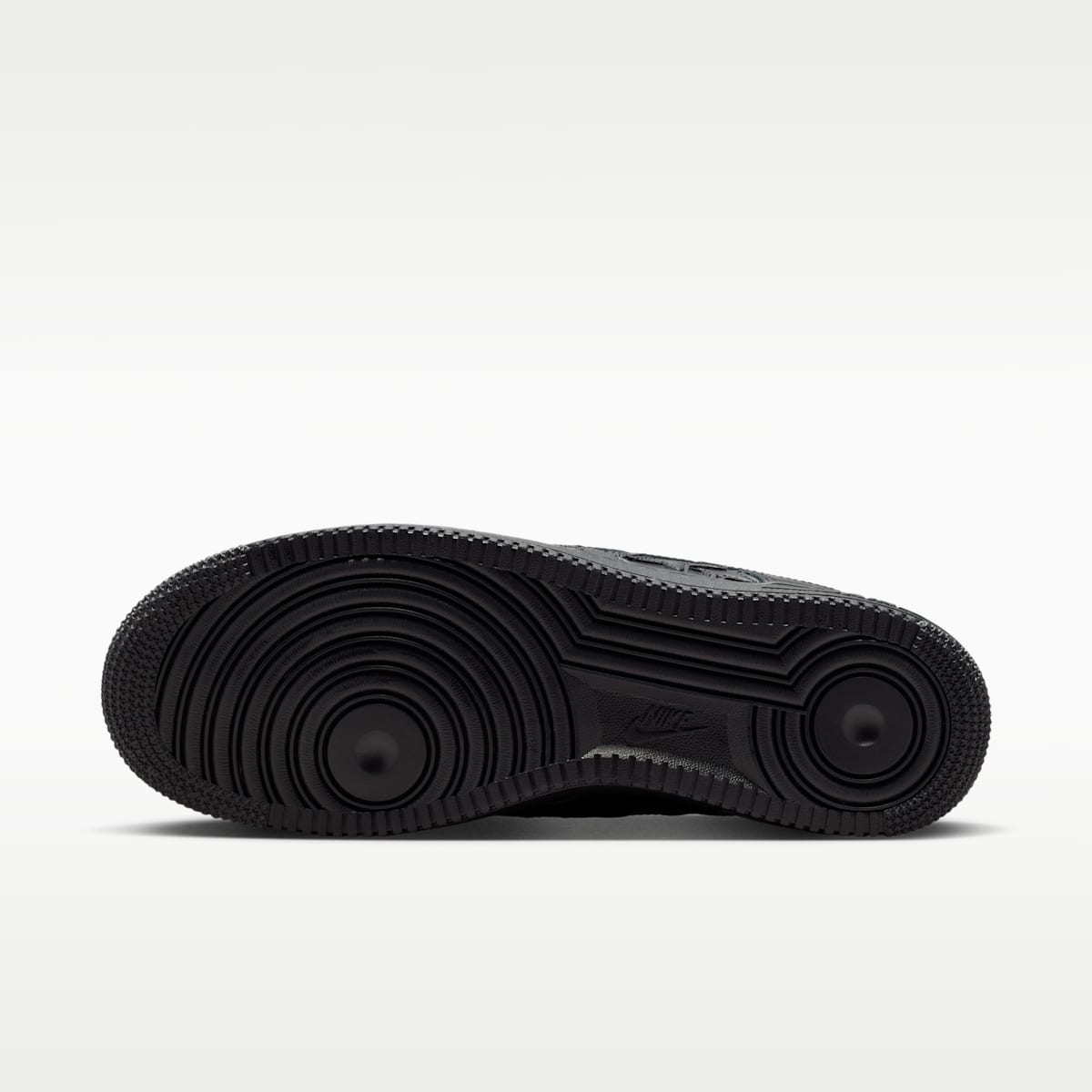 Nike Air Force 1 '07 Edge Men's Shoes - Black/Metallic Silver/Black - Image 2