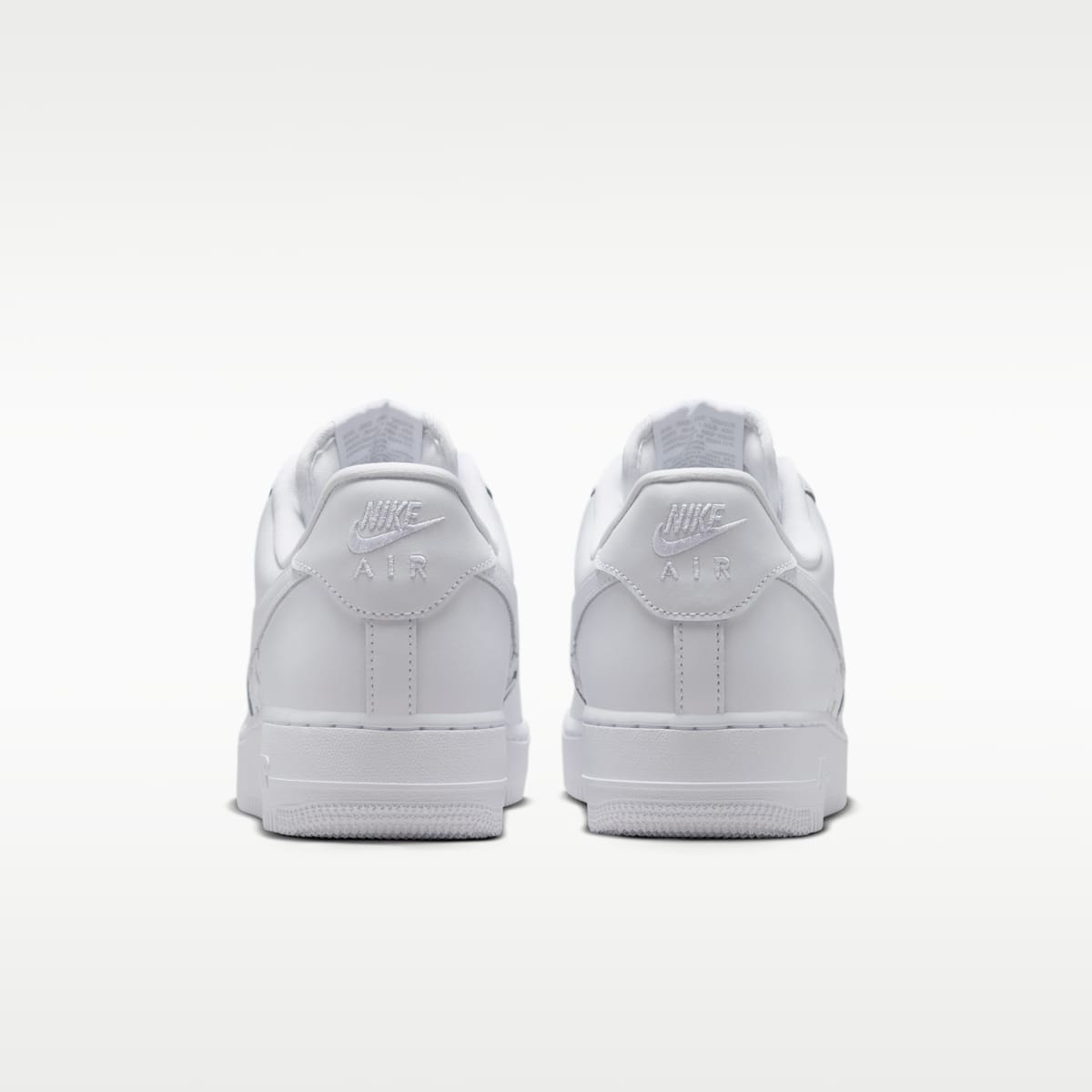 Nike Air Force 1 '07 Edge Men's Shoes - White/Metallic Silver/White - Image 6