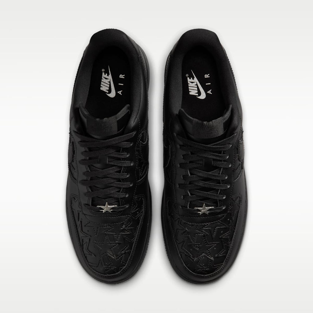 Nike Air Force 1 '07 Edge Men's Shoes - Black/Metallic Silver/Black - Image 4