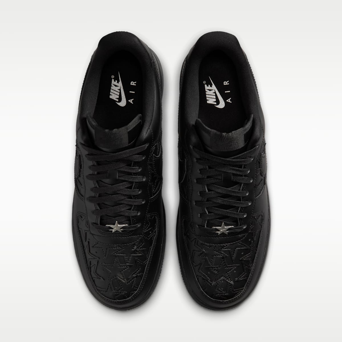 Nike Air Force 1 '07 Edge Men's Shoes - Black/Metallic Silver/Black - Image 4
