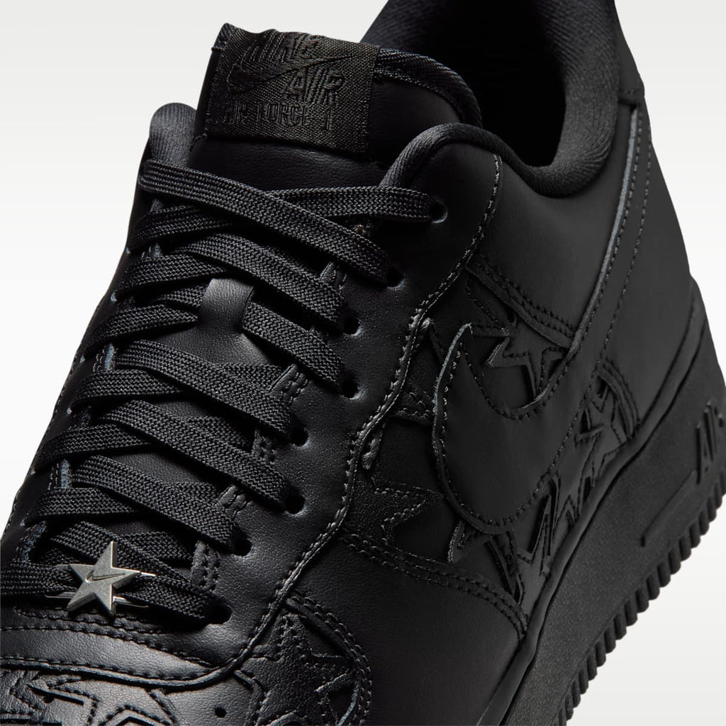Nike Air Force 1 '07 Edge Men's Shoes - Black/Metallic Silver/Black - Image 7