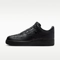 Nike Air Force 1 '07 Edge Men's Shoes - Black/Metallic Silver/Black - Image 1