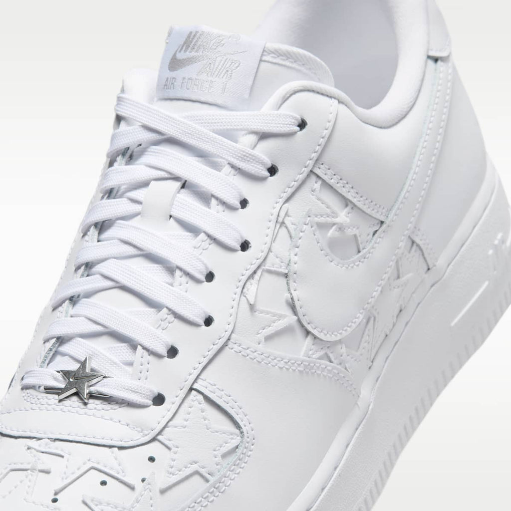Nike Air Force 1 '07 Edge Men's Shoes - White/Metallic Silver/White - Image 7