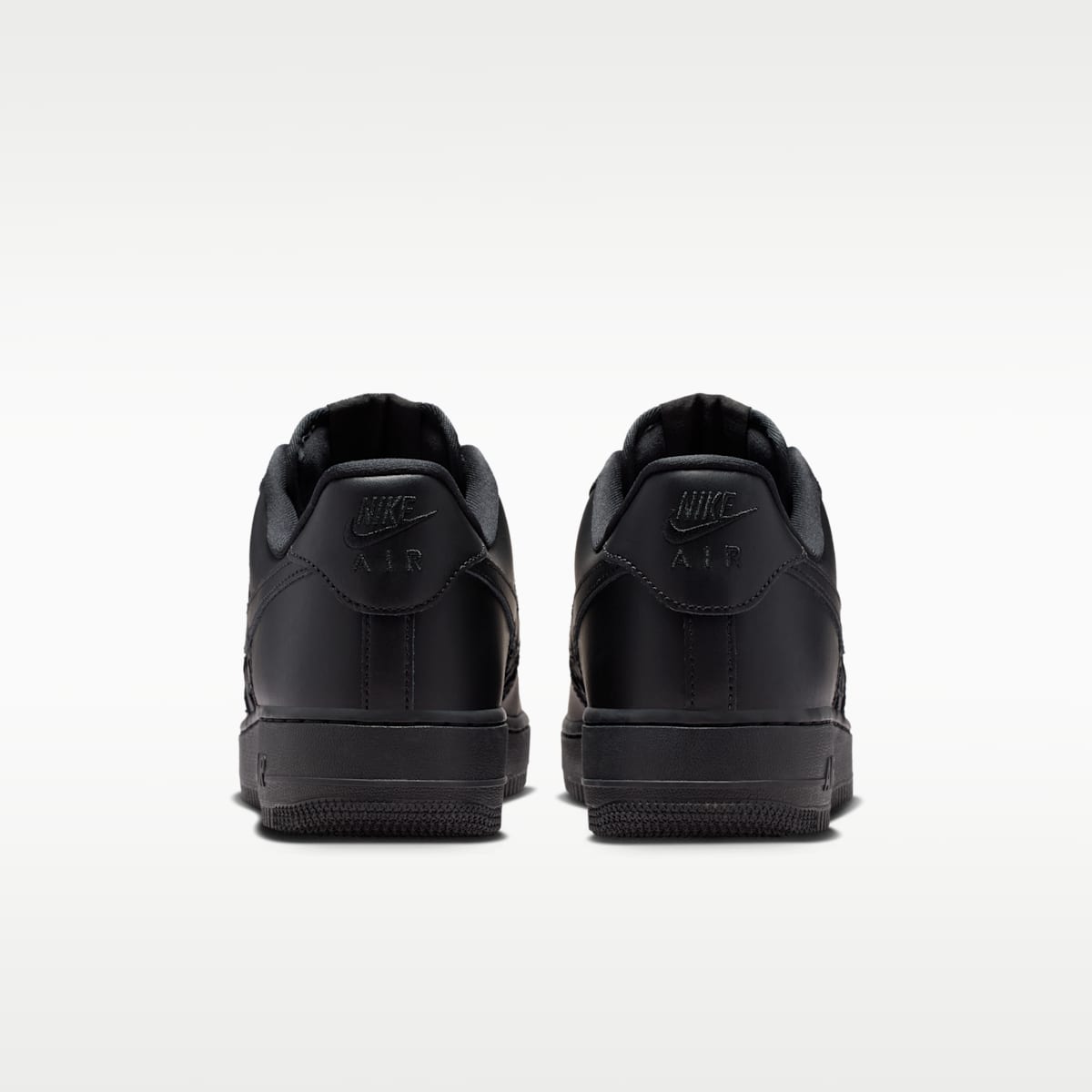 Nike Air Force 1 '07 Edge Men's Shoes - Black/Metallic Silver/Black - Image 6