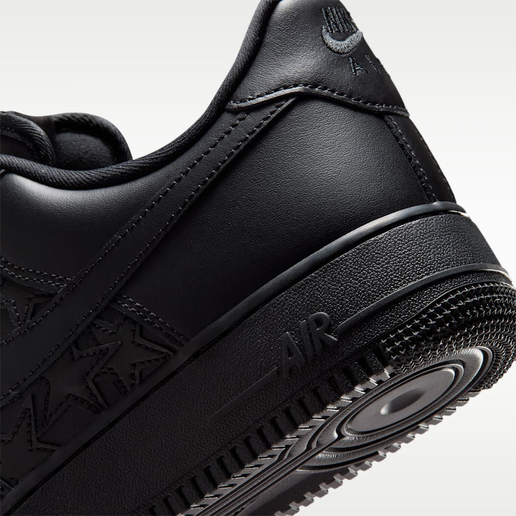 Nike Air Force 1 '07 Edge Men's Shoes - Black/Metallic Silver/Black - Image 8