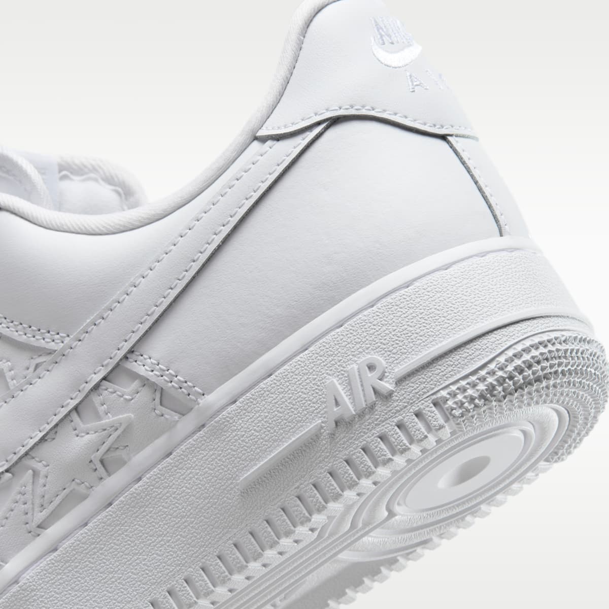 Nike Air Force 1 '07 Edge Men's Shoes - White/Metallic Silver/White - Image 8