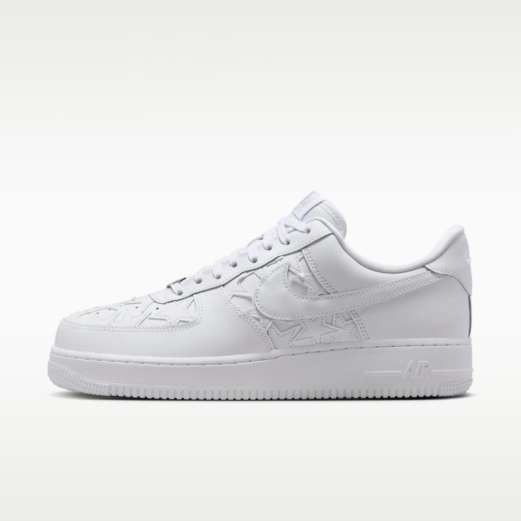 Nike Air Force 1 '07 Edge Men's Shoes - White/Metallic Silver/White - Image 1