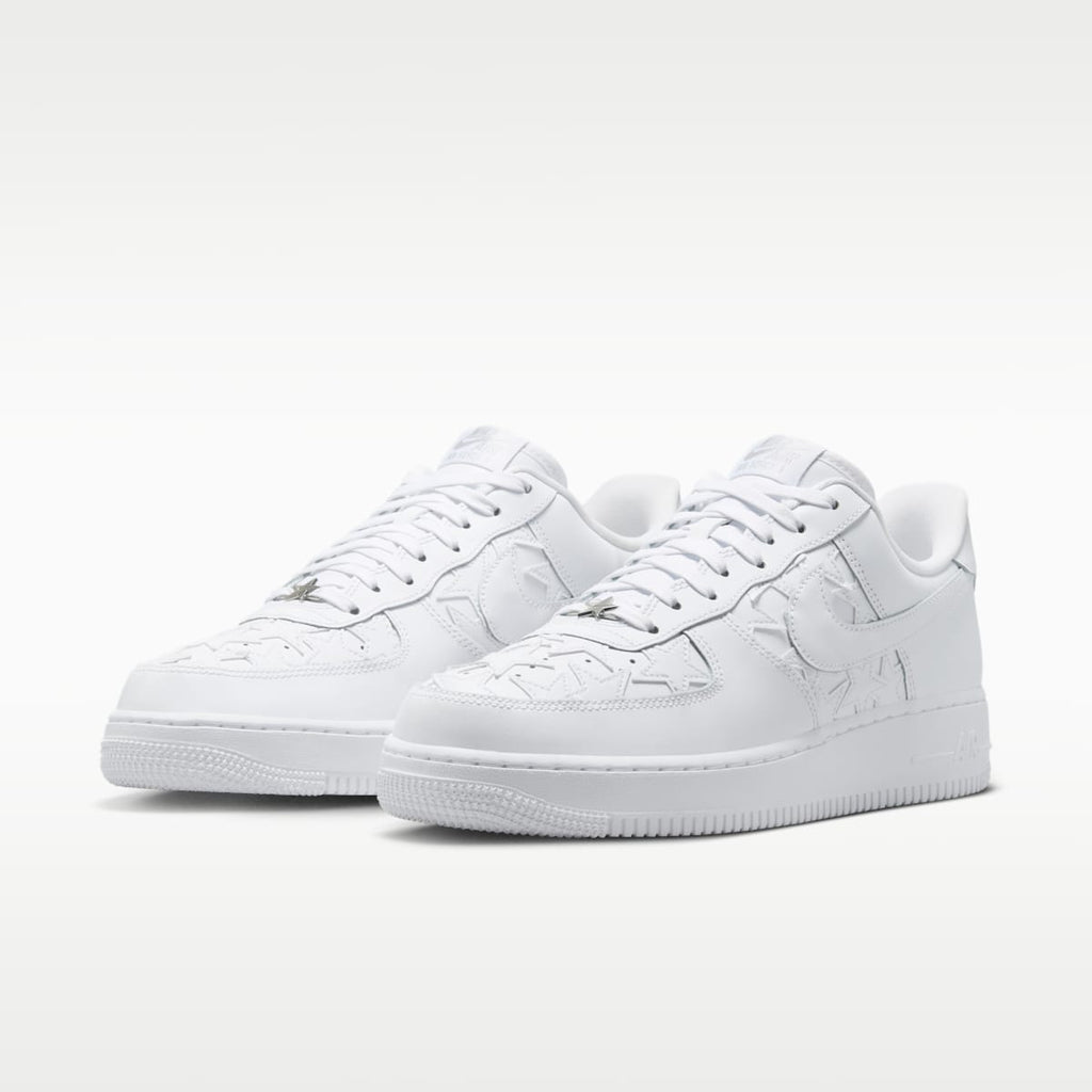 Nike Air Force 1 '07 Edge Men's Shoes - White/Metallic Silver/White - Image 5