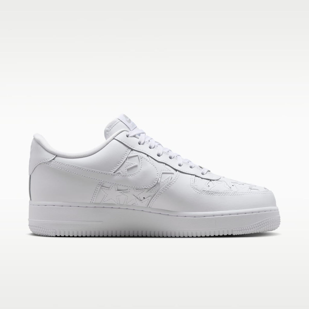 Nike Air Force 1 '07 Edge Men's Shoes - White/Metallic Silver/White - Image 3