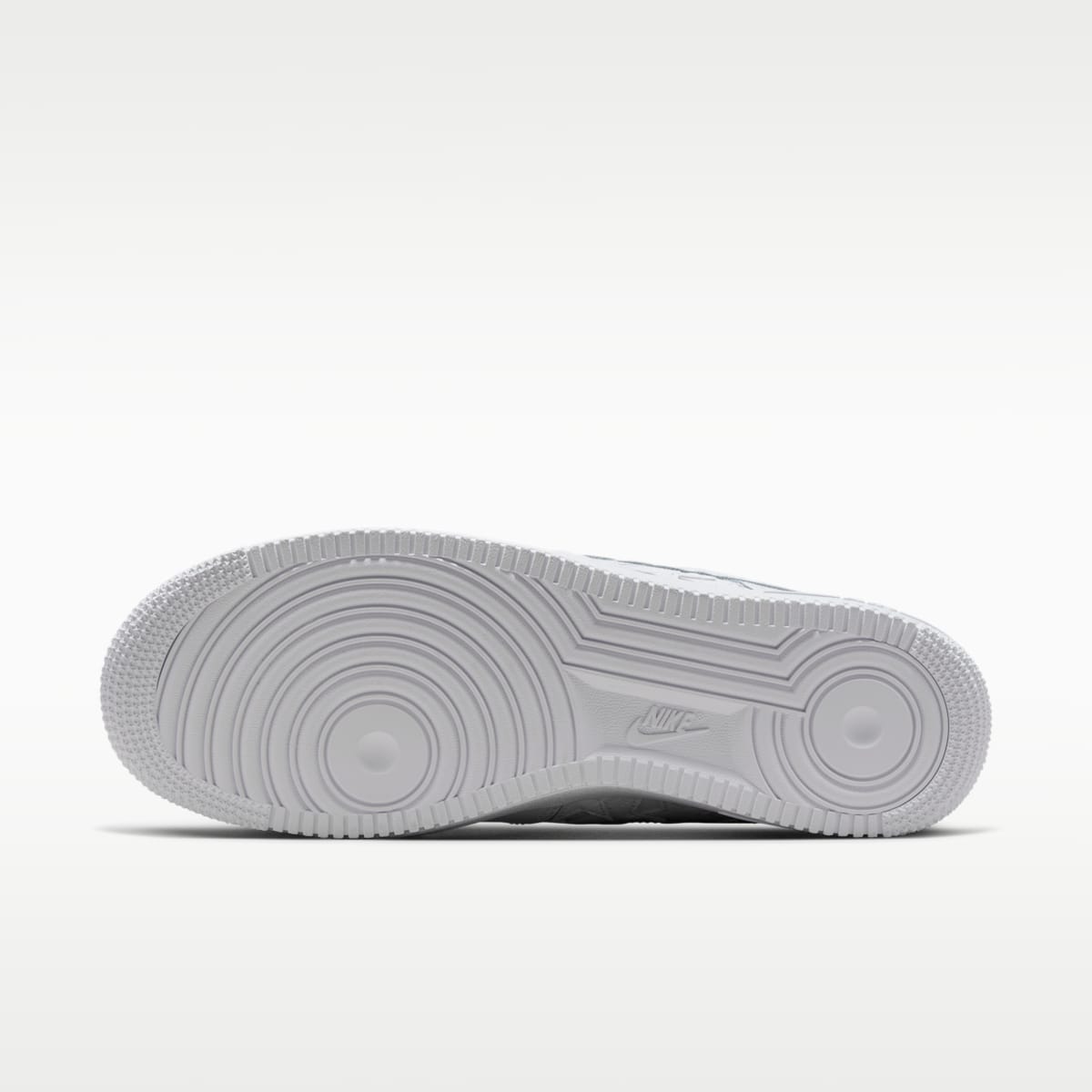 Nike Air Force 1 '07 Edge Men's Shoes - White/Metallic Silver/White - Image 2