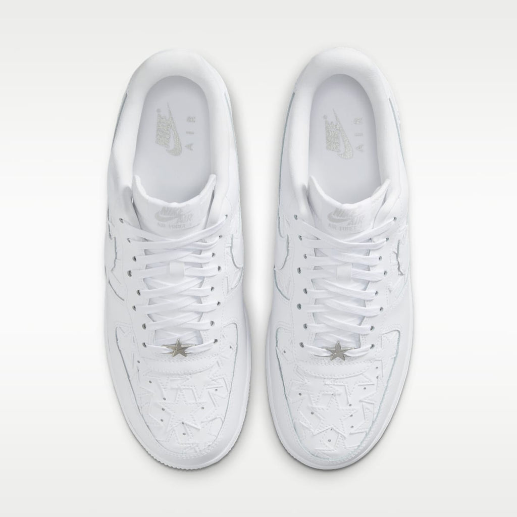 Nike Air Force 1 '07 Edge Men's Shoes - White/Metallic Silver/White - Image 4