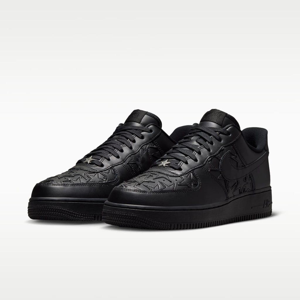 Nike Air Force 1 '07 Edge Men's Shoes - Black/Metallic Silver/Black - Image 5