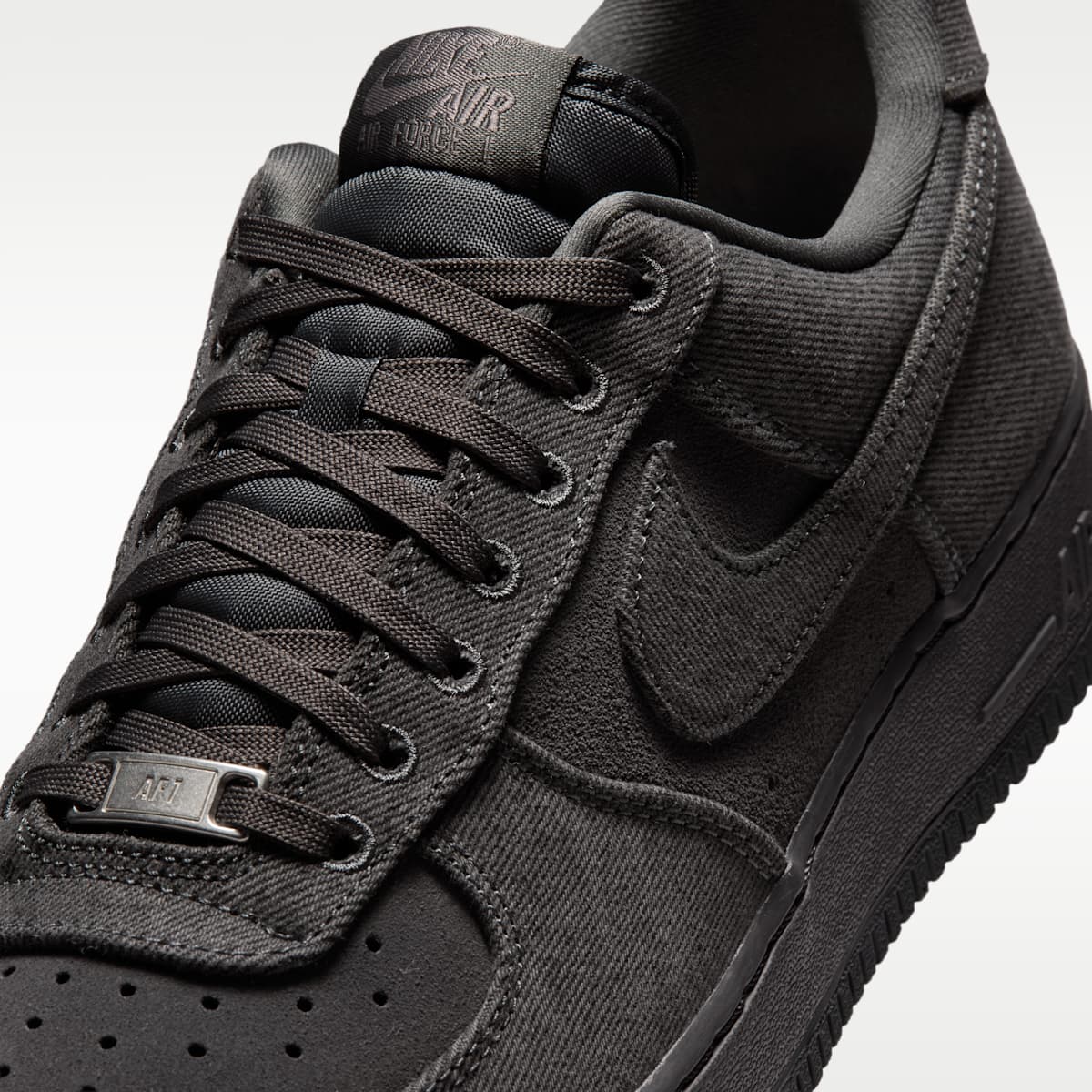 Air Force 1 '07 LV8 "Denim" Men's Shoes - Anthracite/Medium Ash/Metallic Silver/Anthracite - Image 7