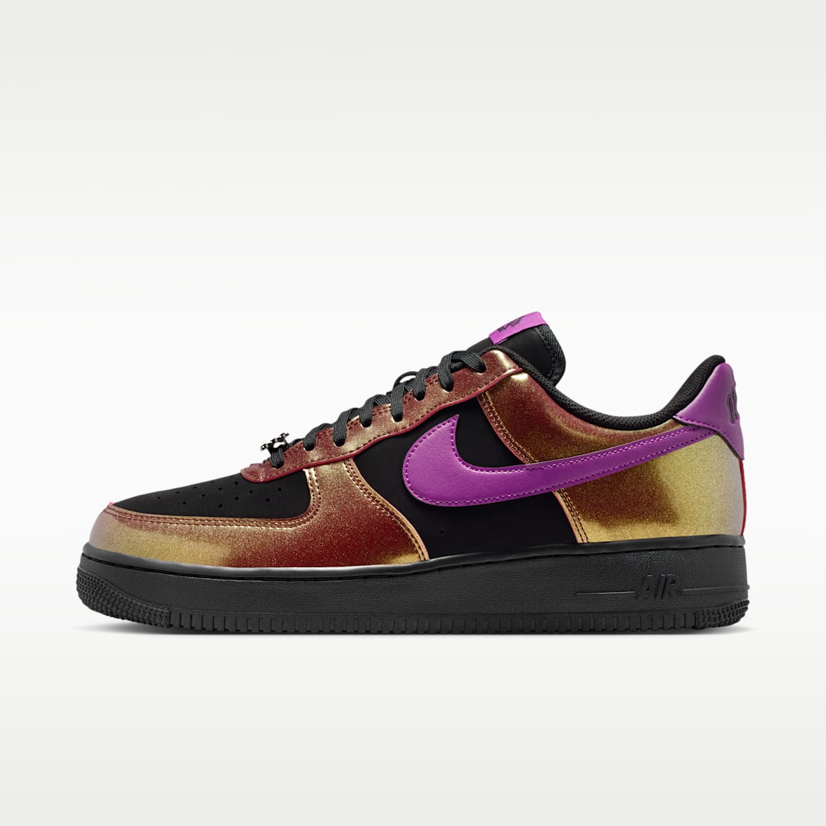 Nike Air Force 1 '07 LV8 Men's Shoes - Black/Bold Berry - Image 1