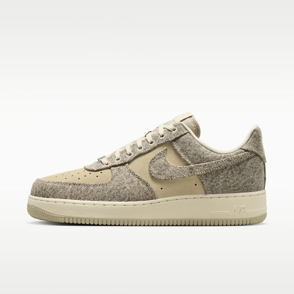 Air Force 1 '07 LV8 "Denim" Men's Shoes - Desert Khaki/Light Khaki/Metallic Silver/Desert Khaki - Image 1