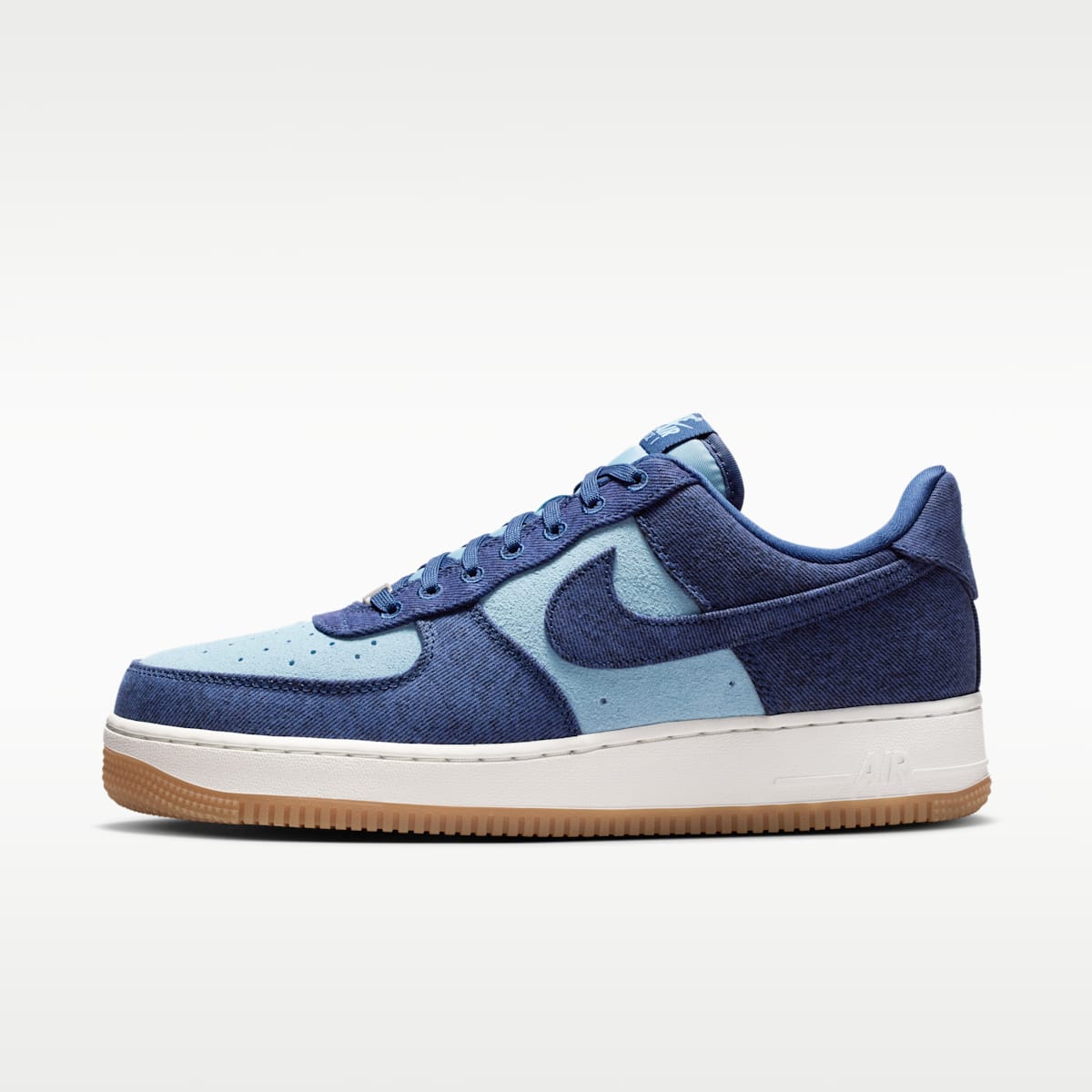 Air Force 1 '07 LV8 "Denim" Men's Shoes - Navy/Worn Blue/Summit White/Navy - Image 1