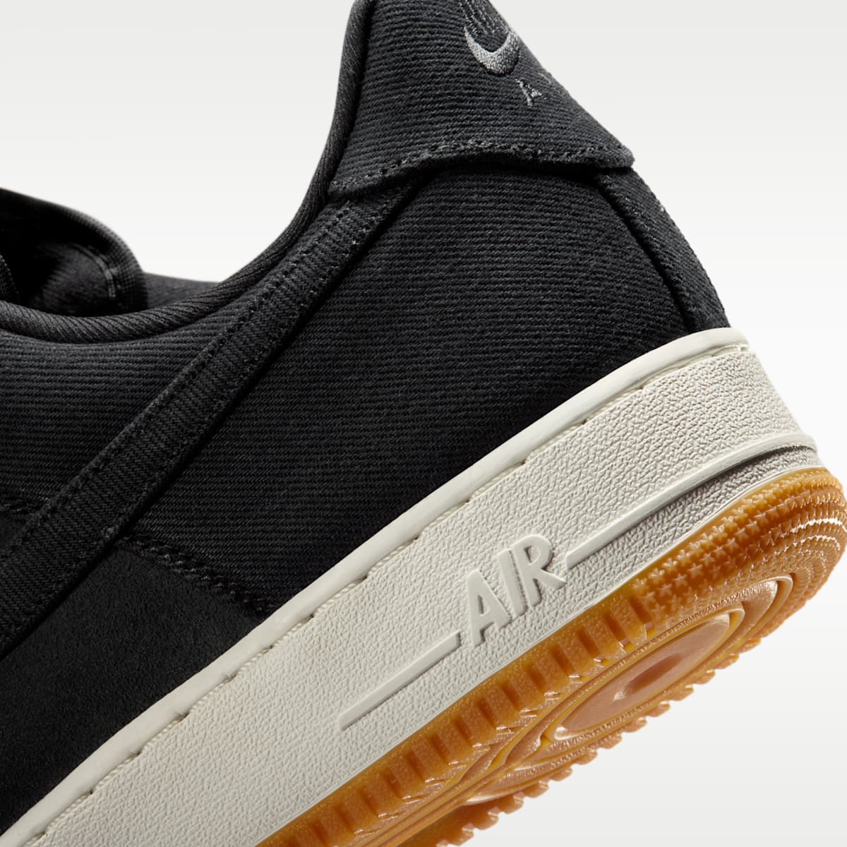 Air Force 1 '07 LV8 "Denim" Men's Shoes - Black/Dark Smoke Grey/Gum Medium Brown/Black - Image 8