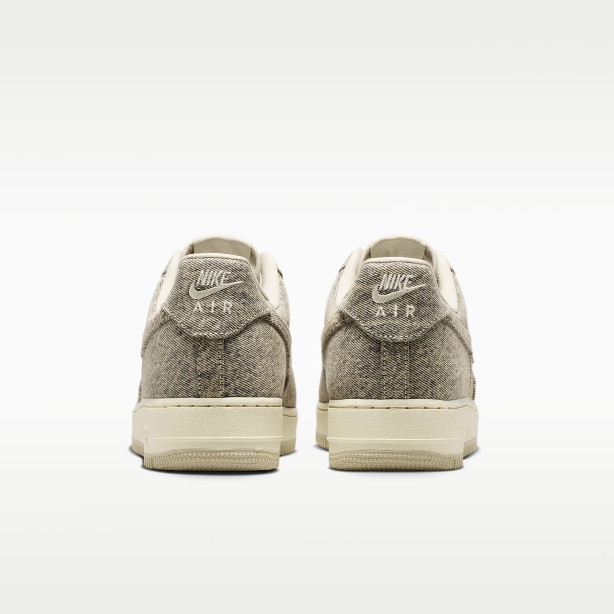 Air Force 1 '07 LV8 "Denim" Men's Shoes - Desert Khaki/Light Khaki/Metallic Silver/Desert Khaki - Image 6