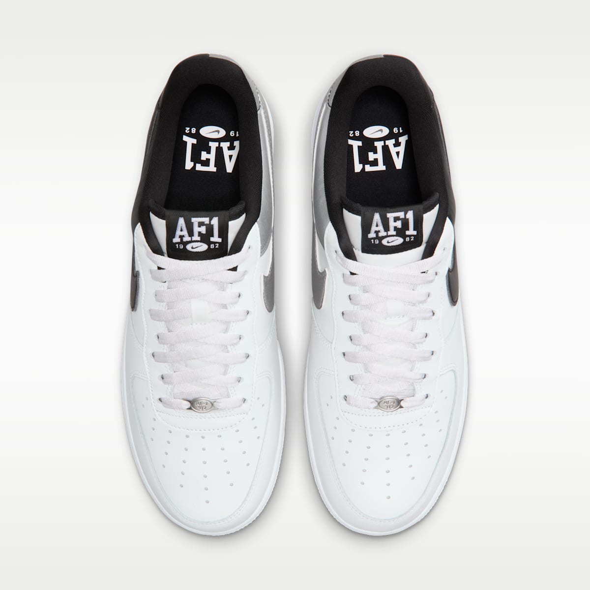 Nike Air Force 1 '07 LV8 Men's Shoes - Summit White/Metallic Silver/White/Black - Image 4