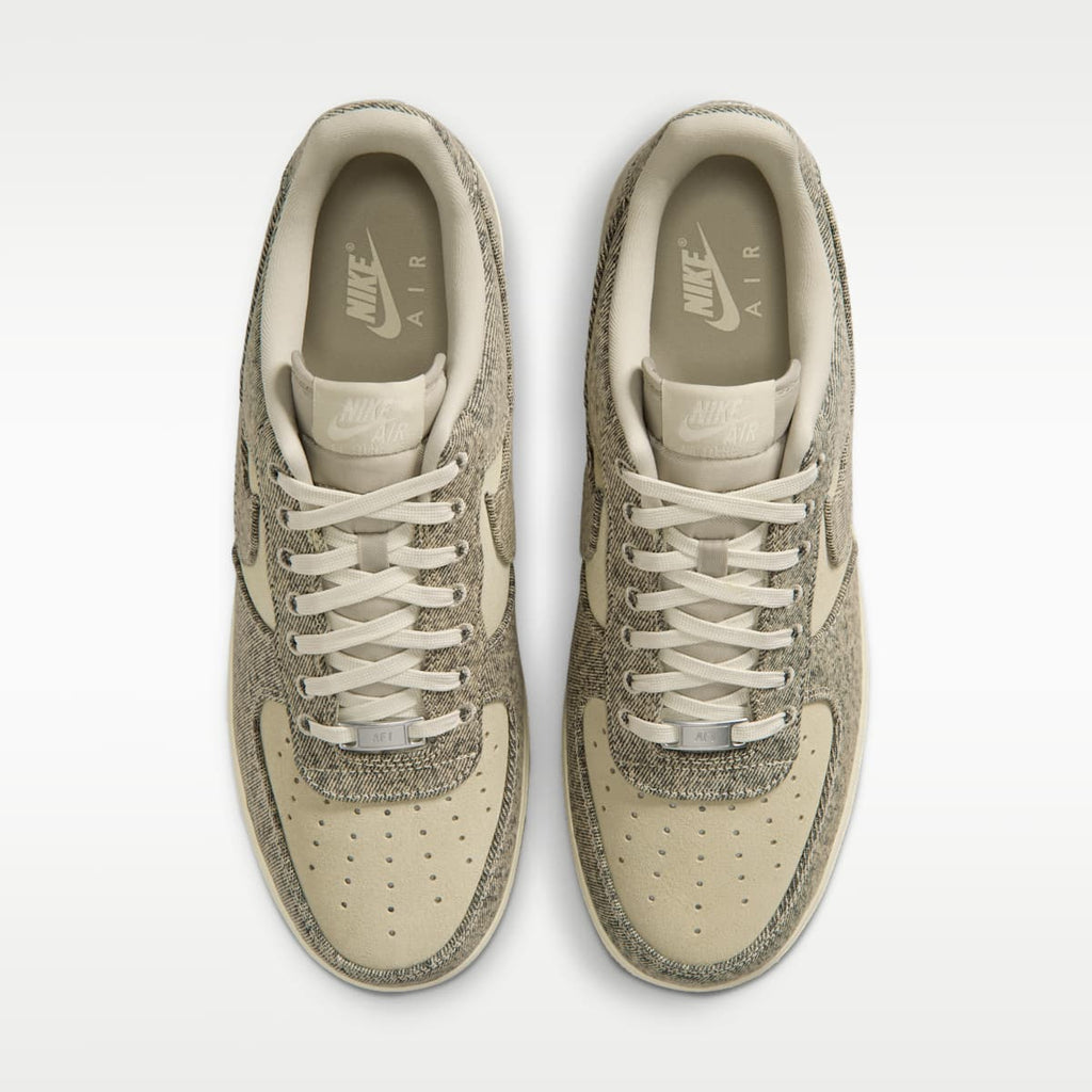 Air Force 1 '07 LV8 "Denim" Men's Shoes - Desert Khaki/Light Khaki/Metallic Silver/Desert Khaki - Image 4