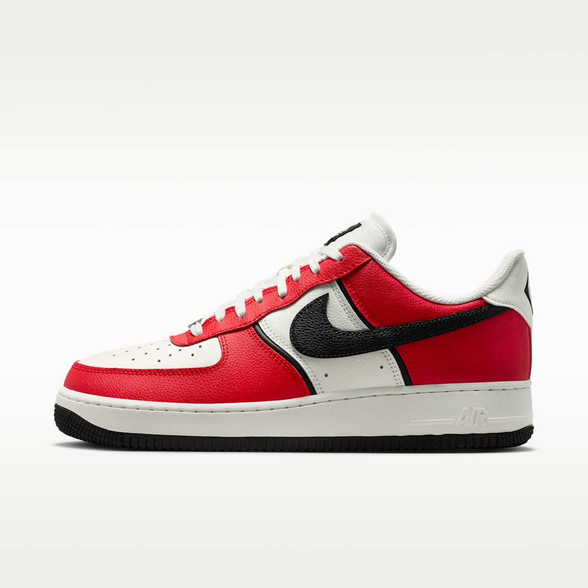 Nike Air Force 1 '07 LV8  Men's Shoes - University Red/Sail/Metallic Silver/Black - Image 1
