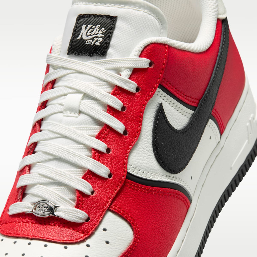 Nike Air Force 1 '07 LV8  Men's Shoes - University Red/Sail/Metallic Silver/Black - Image 7