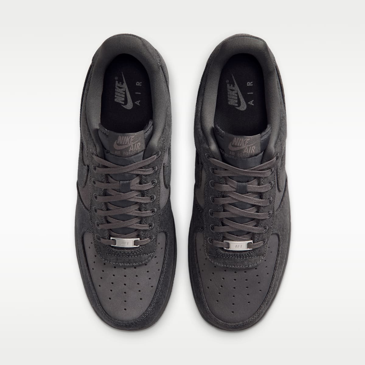 Air Force 1 '07 LV8 "Denim" Men's Shoes - Anthracite/Medium Ash/Metallic Silver/Anthracite - Image 4