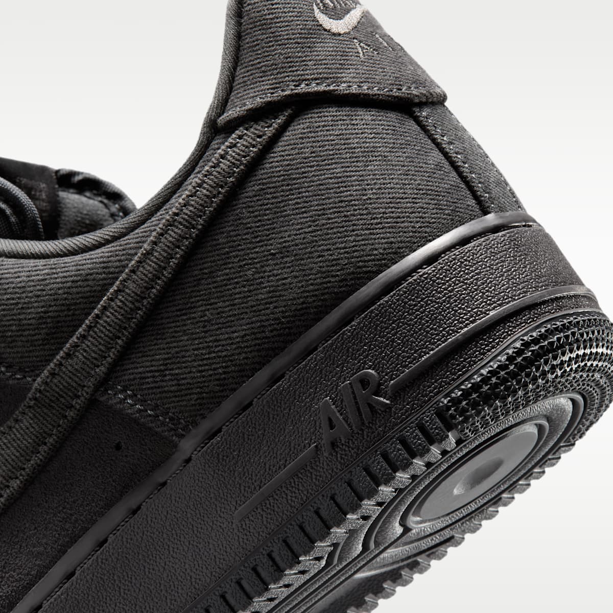 Air Force 1 '07 LV8 "Denim" Men's Shoes - Anthracite/Medium Ash/Metallic Silver/Anthracite - Image 8